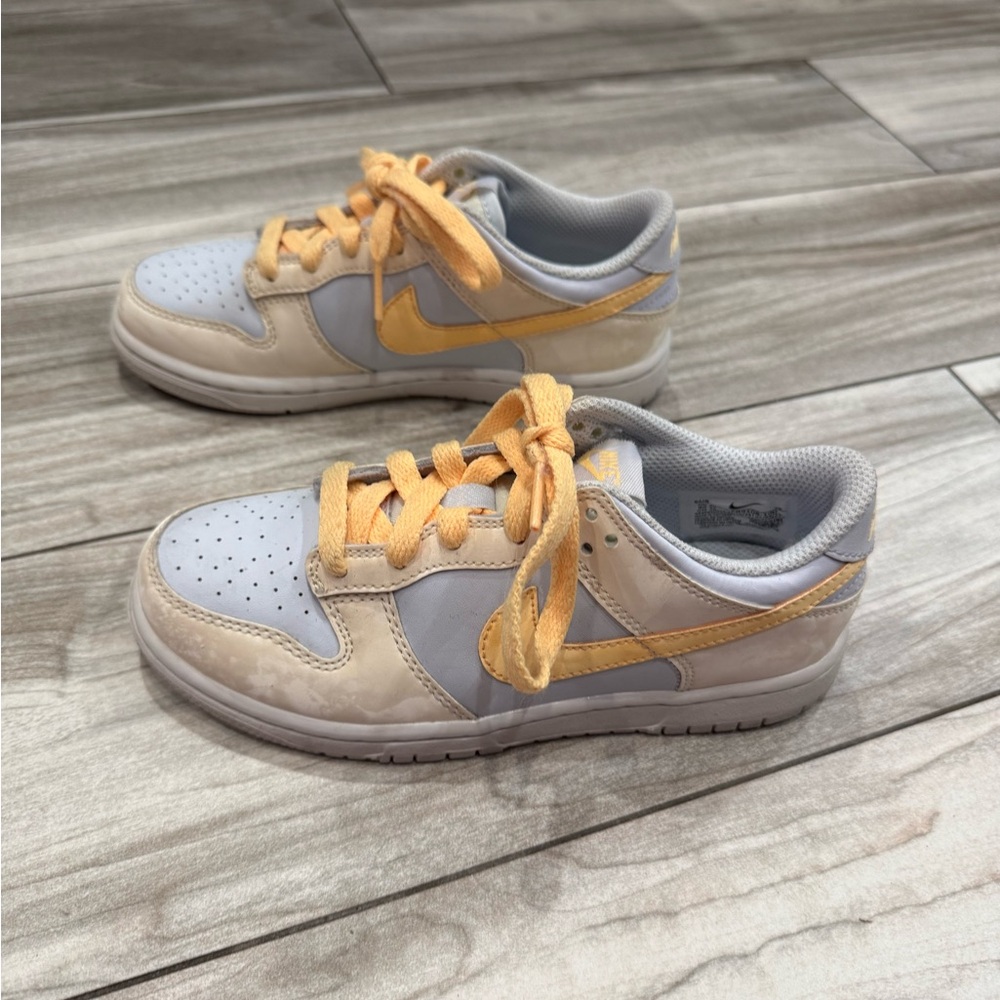 Nike Kids Sneakers Yellow and Light Gray